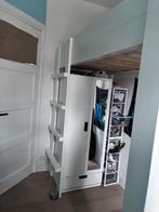 eenpersoons stapelbed, hout, Ophalen, 90 cm, Eenpersoons, 190 cm of minder