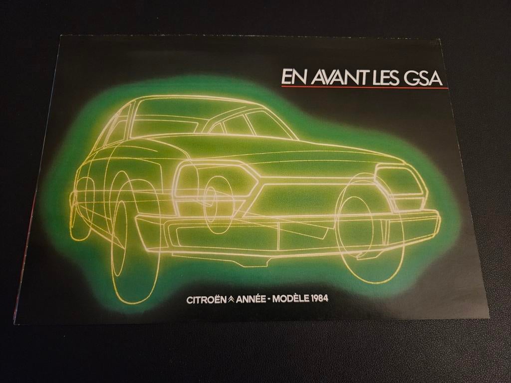 Brochure Citroën GSA 1984 Frankrijk, Ophalen of Verzenden, Zo goed als nieuw, Citroën