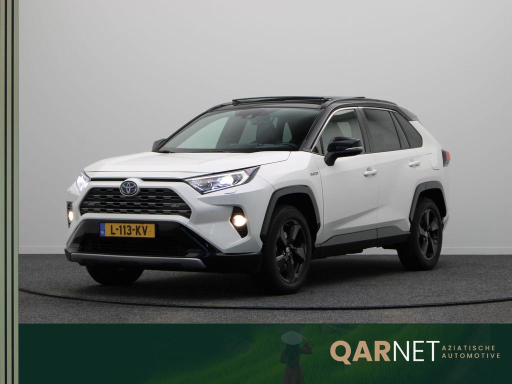 Toyota RAV4 2.5 Hybrid Bi-Tone | Panoramadak | Stuur, Stoel,, Stof, Gebruikt, Euro 6, 4 cilinders