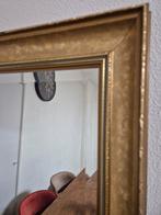 Grote spiegel met gouden lijst, Gebruikt, 100 tot 150 cm, Ophalen of Verzenden, 75 tot 100 cm