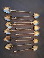 Set 12 verzilverde sorbetlepels - Zilverstad Schoonhoven, Ophalen of Verzenden