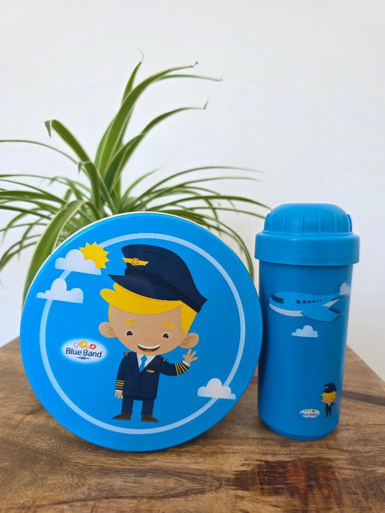 Blue Band / BlueBand Trommel + Drinkbeker, Ophalen of Verzenden, Nieuw, Overige materialen, Overige stijlen