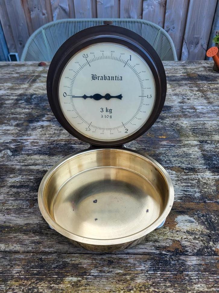 Vintage Brabantia keuken muur weegschaal, Antiek en Kunst, Antiek | Overige Antiek, Ophalen of Verzenden