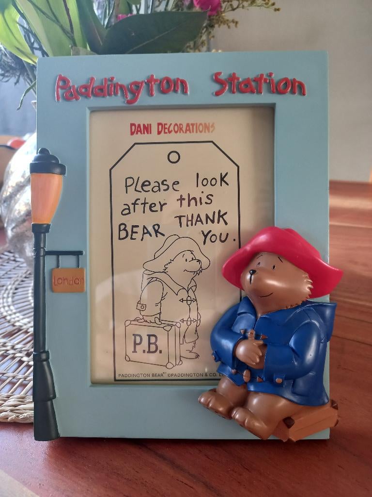 Paddington Bear fotolijst @Dani, Verzamelen, Beren en Cherished Teddies, Ophalen of Verzenden, Zo goed als nieuw, Overige typen