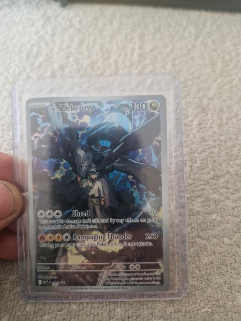 Pokemon ascended heroes n's zekrom promo 031, Ophalen of Verzenden, Nieuw, Losse kaart, Foil