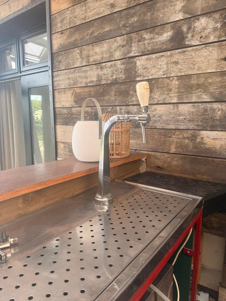 Dubbele biertap incl. Spoelbak, Ophalen, Gebruikt, Overige merken