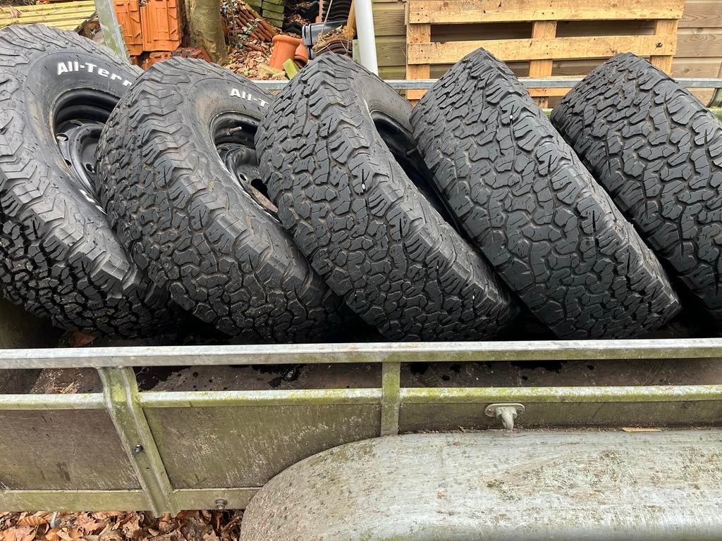 Set van 5 All-Terrain Banden en Velgen BF Goodrich, Auto-onderdelen, Banden en Velgen, Ophalen, Gebruikt, 16 inch, 265 mm