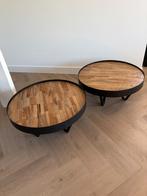 Bijzet / Salon tafels, Ophalen, Minder dan 45 cm, Metaal of Aluminium, Rond
