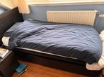 Ikea Malm bedframe met opberglades, Ophalen, 90 cm, Eenpersoons, Zwart