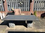 Te koop hardstenen tuintafel, Ophalen, Zo goed als nieuw, Rechthoekig, Overige materialen