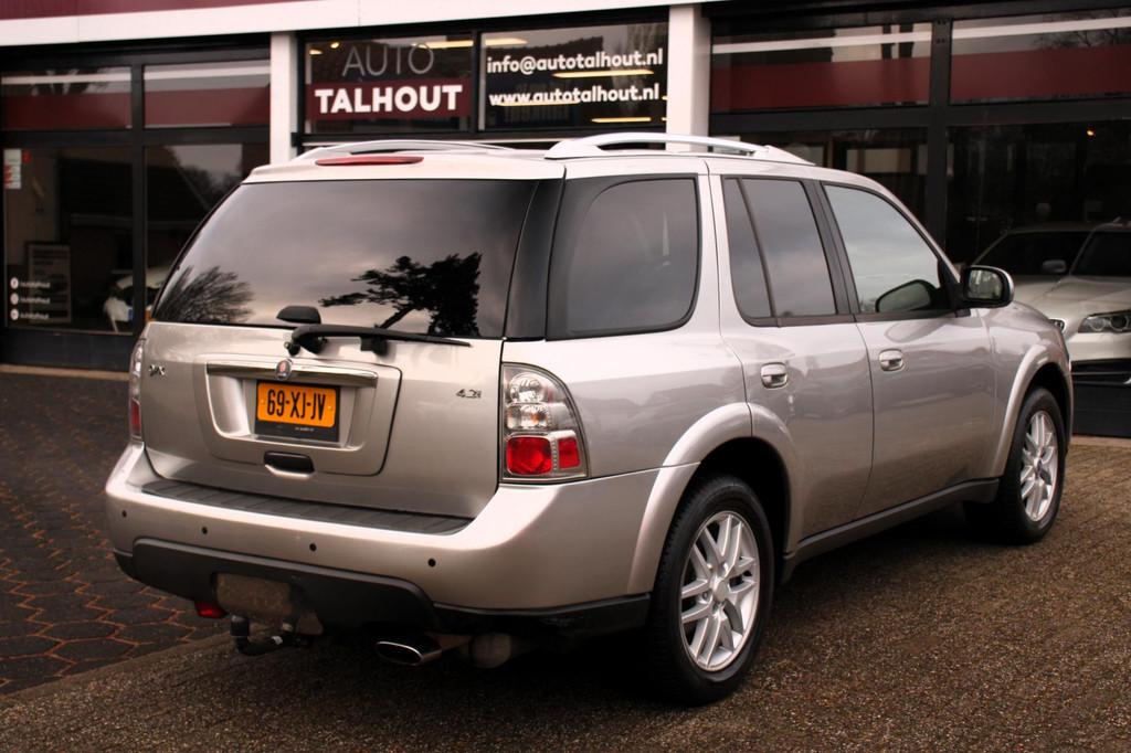 Saab 9-7X 4.2 | LEER | TREKHAAK | V6 | NIEUWE APK | STOELVER, Auto's, Saab, Metallic lak, Gebruikt, Zwart, 4128 cc
