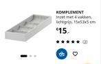 IKEA KOMPLEMENT lade-inzet met 4 vakken, 15x53x5 cm, Huis en Inrichting, Kasten | Overige, Ophalen, Nieuw