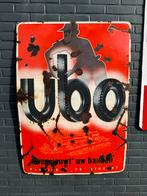 Vintage UBO Banden Reclamebord - Fabriek Utrecht, Ophalen, Reclamebord, Gebruikt, .
