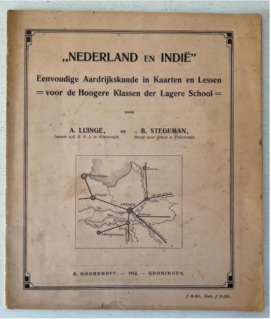 Aardrijkskunde "NEDERLAND EN INDIË (1912), Boeken, Ophalen of Verzenden, Gelezen, Overige niveaus, Aardrijkskunde