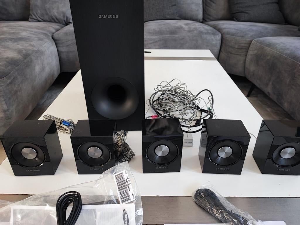 Samsung Home Cinema Set 5.1 met subwoofer en 5 speakers, Audio, Tv en Foto, Home Cinema-sets, Overige merken, Gebruikt, 70 watt of meer