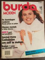 Burda december 1988 vintage patronen mode naaien, Ophalen of Verzenden, Zo goed als nieuw, Vrouw, Burda