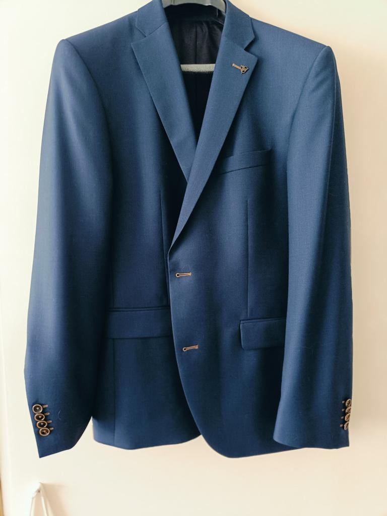 Prachtig donkerblauw trouwpak compleet - Nieuw (maat 52), Overige kleuren, Nieuw, Ophalen of Verzenden, Roy Robson