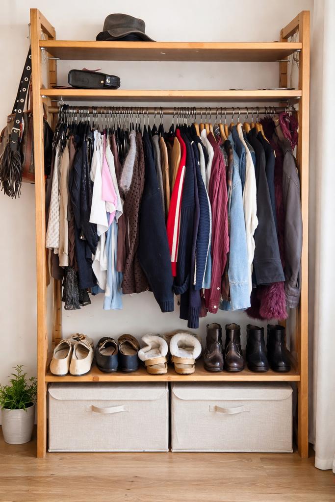 Houten Kledingkast met Hangruimte, Met plank(en), 100 tot 150 cm, 200 cm of meer, Ophalen of Verzenden