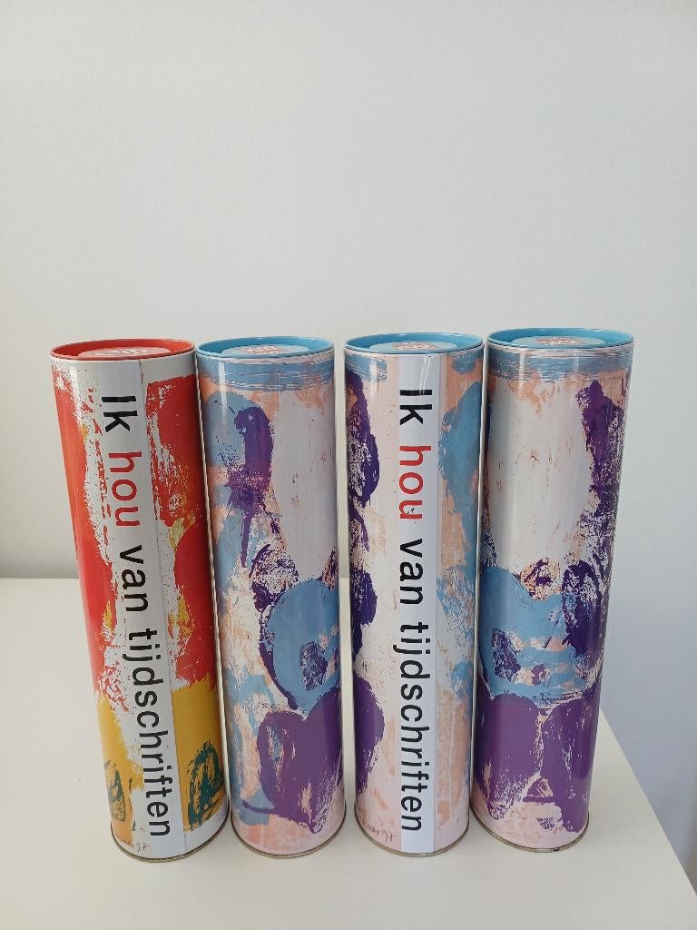 Blikken met decor van Jan Cremer uit 1997, Verzamelen, Ophalen of Verzenden, Overige