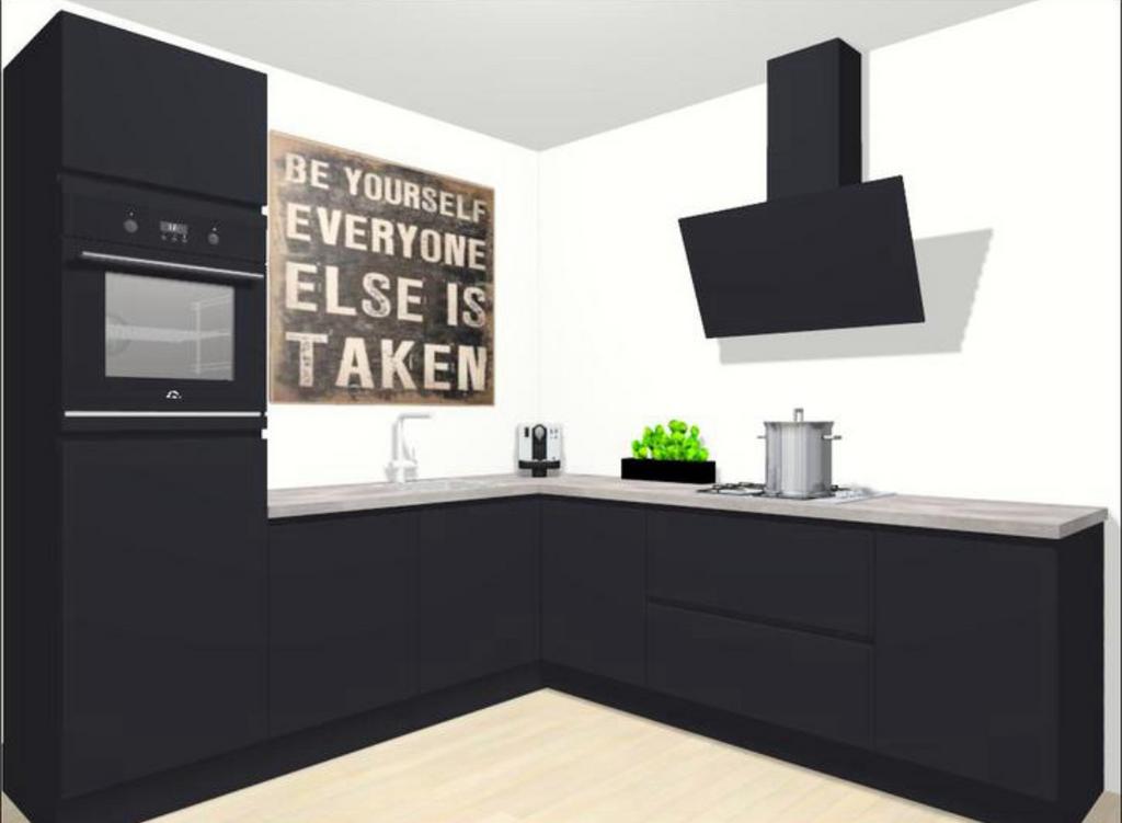 Hoekkeuken incl nieuwe apparatuur, Ophalen, Overige kleuren, 200 cm of meer, Nieuw