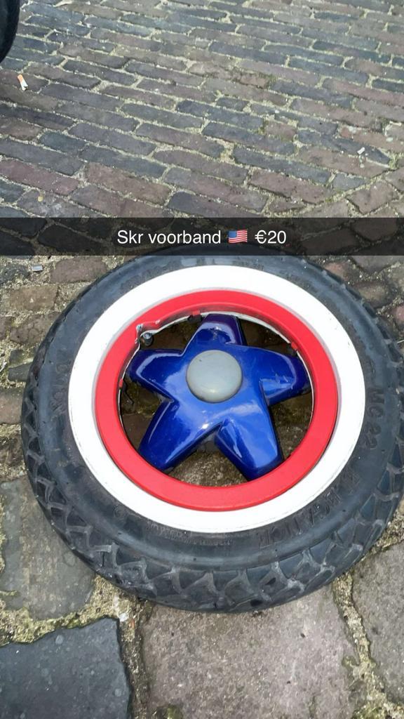 Skipper voorband, Fietsen en Brommers, Brommeronderdelen | Scooters, Gebruikt, Overige merken, Overige typen, Ophalen