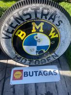 Oud emaille bord Langcat Bussum, Verzamelen, Ophalen of Verzenden, Gebruikt, Reclamebord