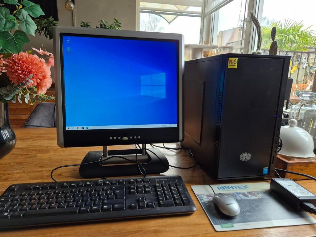 Windows 10 Desktop PC, Computers en Software, Desktop Pc's, Ophalen, Gebruikt, Cooler Master, Onbekend