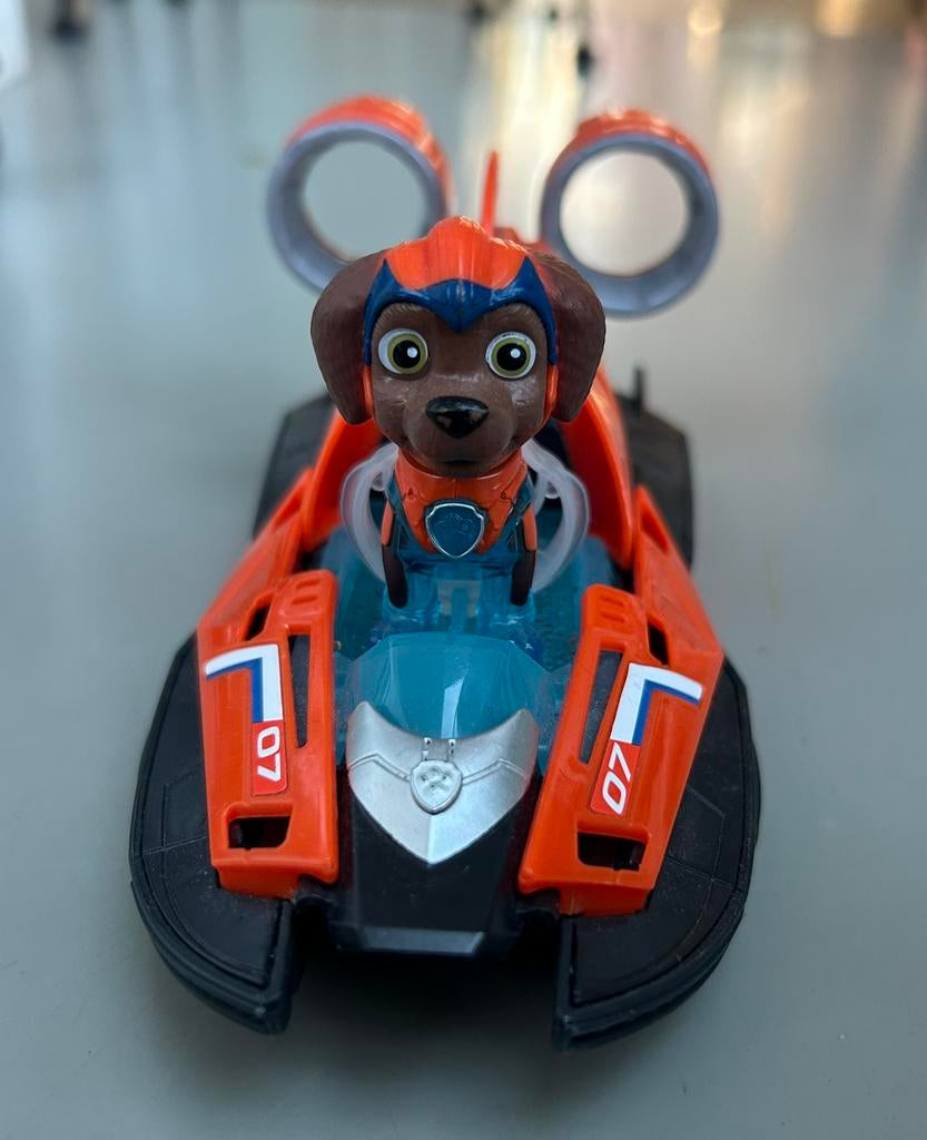 Paw patrol Mighty Movie hovercraft met Zuma, Ophalen of Verzenden, Zo goed als nieuw