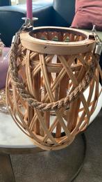 Nieuw rotan windlicht, Ophalen of Verzenden, Nieuw, Overige materialen, Minder dan 25 cm