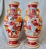 Stel oude Satsuma aardewerk vazen - Japanse vaas, Ophalen of Verzenden