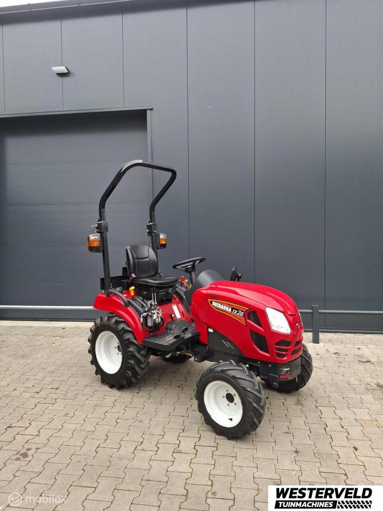 Gebruikte Shibaura SX26 minitractor 26 pk hst, Zakelijke goederen, Agrarisch | Tractoren, Overige merken, Gebruikt, Info@westerveldtuinmachines.nl