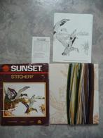 Borduurwerk-pakket "Sunset"(Vogels), Ophalen of Verzenden, Nieuw, Handborduren, Borduurpakket