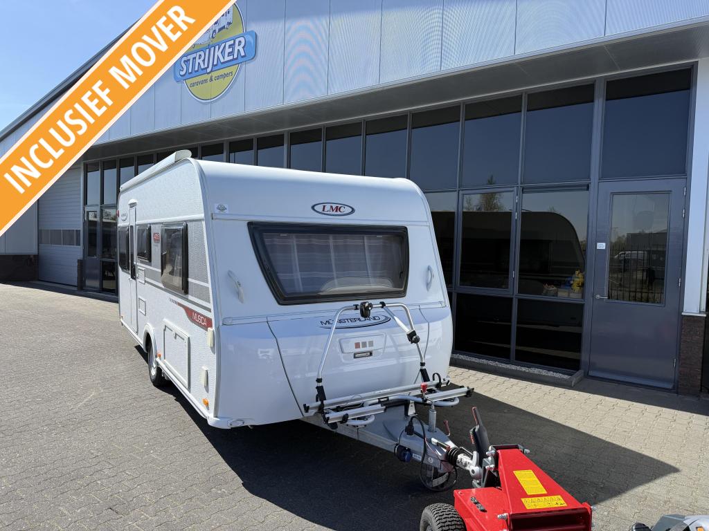 LMC Musica 470 E 2 Aparte bedden 210cm + Luifel + Mover Etc, Caravans en Kamperen, Lengtebed, Bedrijf, Treinzit, 4 tot 5 meter