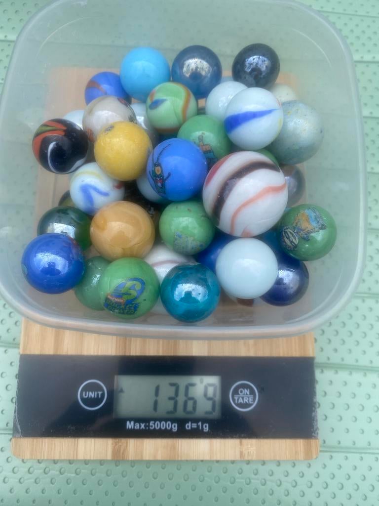 Een bakje met knikkers, Ophalen of Verzenden, Gebruikt, Jongen of Meisje