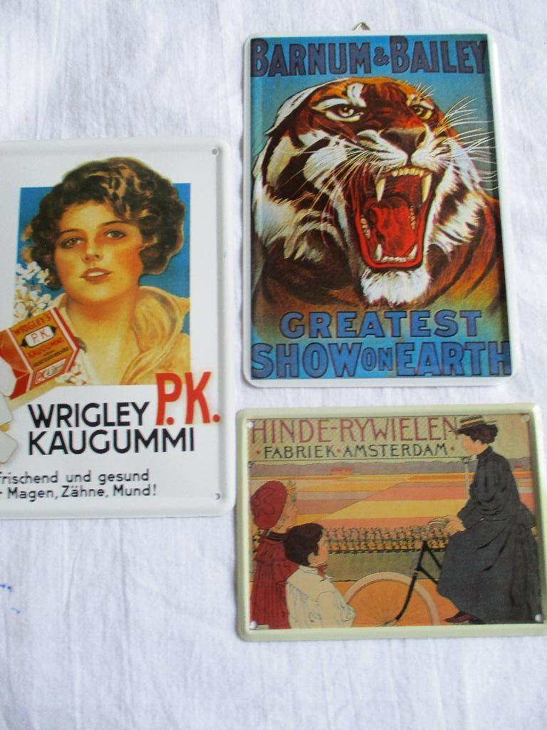 metalen reclame plaatjes, Verzamelen, Merken en Reclamevoorwerpen, Ophalen of Verzenden, Zo goed als nieuw, Reclamebord