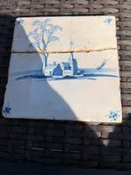 Oude Hollandse tegel met landschap, Antiek en Kunst, Ophalen of Verzenden