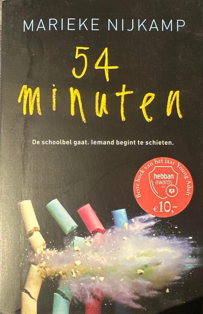54 Minuten - Marieke Nijkamp (Young Adult), Boeken, Ophalen of Verzenden, Zo goed als nieuw, Fictie
