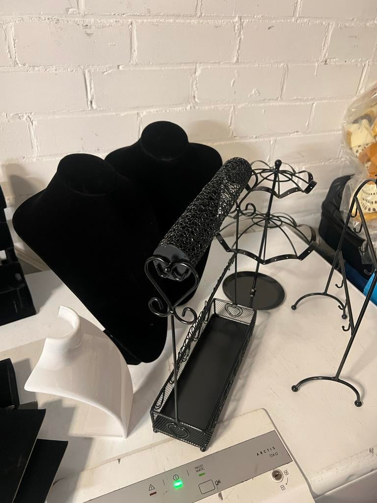 Sieraad display buste en toebehoren met fotostudio, Sieraden, Tassen en Uiterlijk, Overige Accessoires, Ophalen of Verzenden, Gebruikt