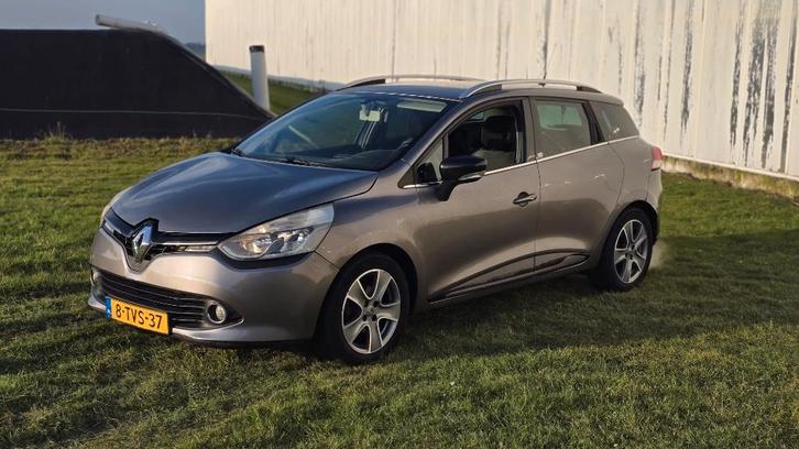 Renault Clio Energy TCe 90pk S&S 2014 Grijs / NWE KETTING /, Auto's, Renault, Particulier, Clio, Airbags, Airconditioning, Alarm