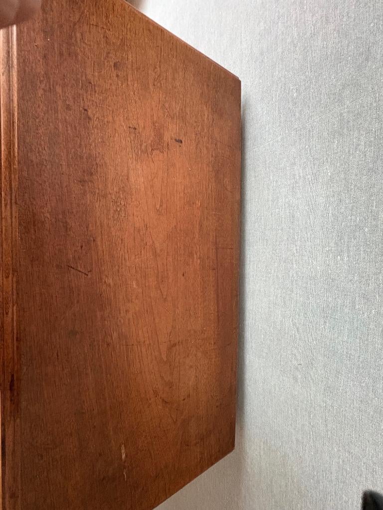 Linnen- Klerenkast, notenhout, 2 lades, Huis en Inrichting, Gebruikt, 100 tot 150 cm, Minder dan 100 cm, Overige houtsoorten