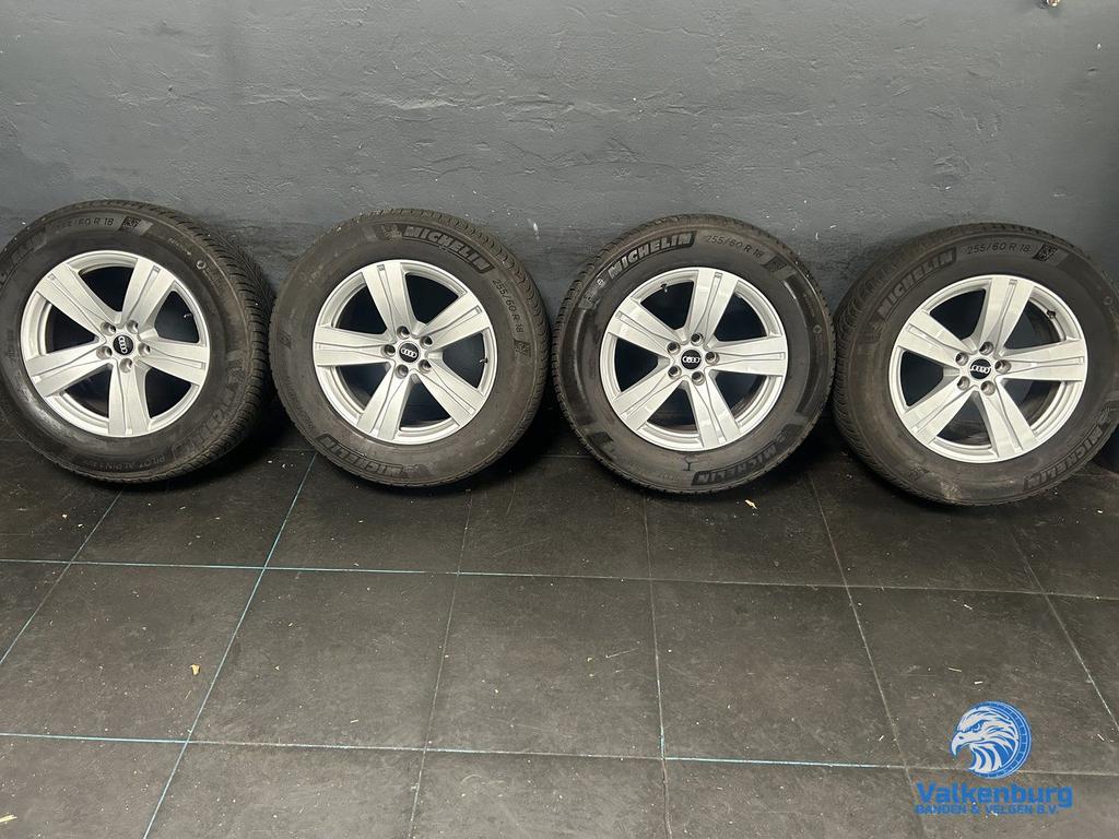 7-8mm! Originele Audi Q7 4M 18 inch velgen 5x112 winterbande, Auto-onderdelen, 18 inch, Gebruikt, 255 mm, -