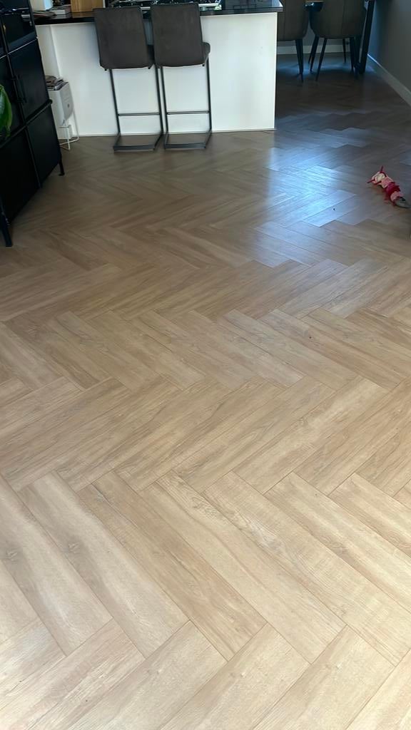 VT wonen Rafter visgraat vloer & ondervloer, Ophalen, Gebruikt, 50 tot 150 cm, 10 m² of meer