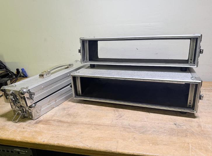 Flightcase Doubledoor rack 2x 2U, Muziek en Instrumenten, Behuizingen en Koffers, Gebruikt, Overige instrumenten, Flightcase, Ophalen of Verzenden