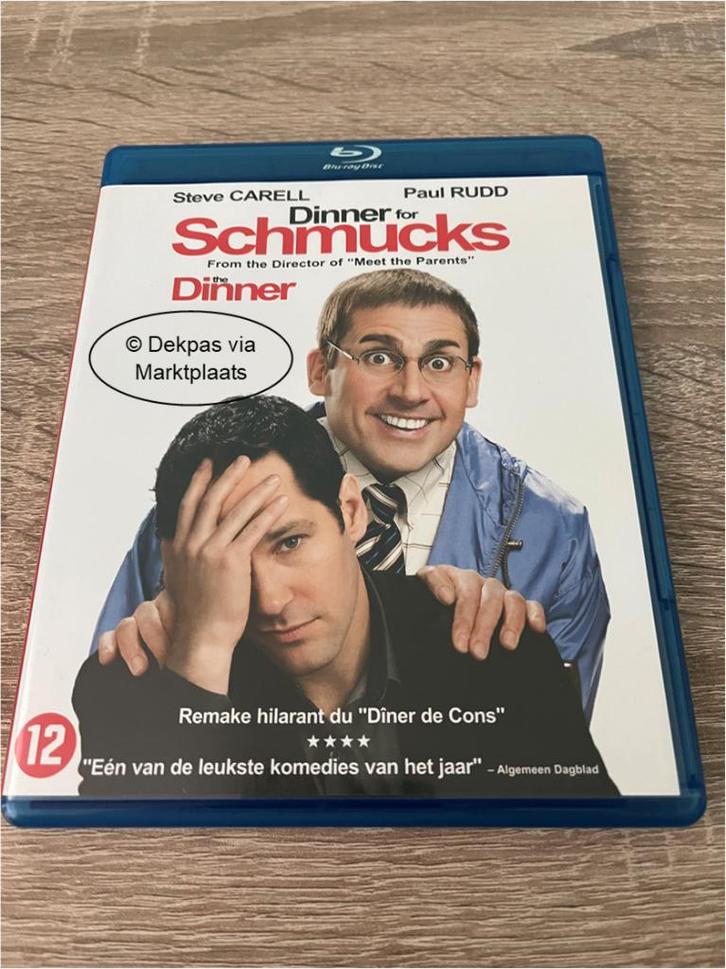 Blu-ray Dinner for Schmucks - NL-Uitgave, Cd's en Dvd's, Blu-ray, Gebruikt, Humor en Cabaret, Ophalen of Verzenden