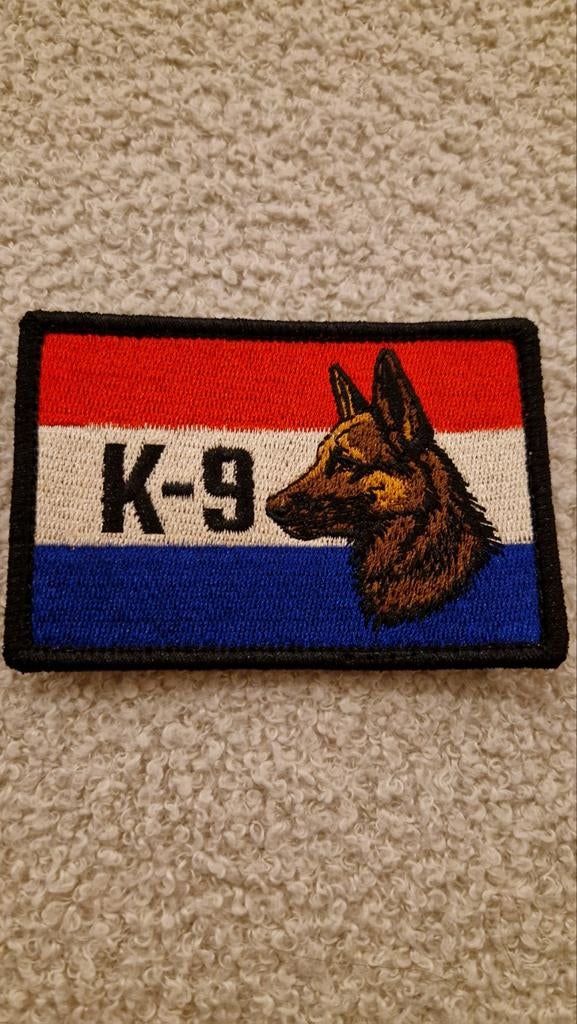 Patch K9 Hond Nederland Hondengeleider Embleem, Ophalen of Verzenden, Zo goed als nieuw, Patch, Badge of Embleem