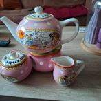 Blond Amsterdam theepot met theelicht en suiker/melk set, Ophalen of Verzenden