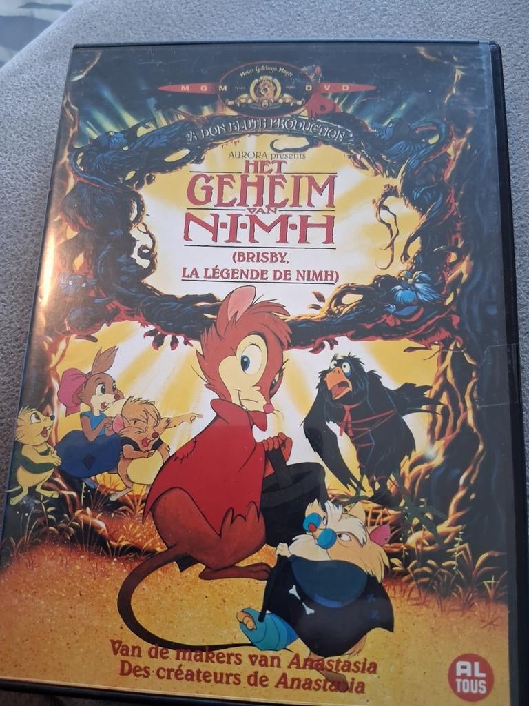 Het Geheim van N.I.M.H. (DVD) - Klassieke Animatie Film, Avontuur, Gebruikt, Alle leeftijden, Ophalen of Verzenden