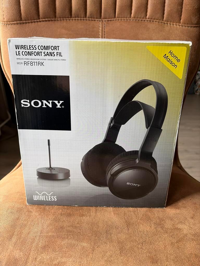 SONY MDR-RF811RK Draadloze RF-hoofdtelefoon, Ophalen of Verzenden, Zo goed als nieuw, Over oor (circumaural), Sony