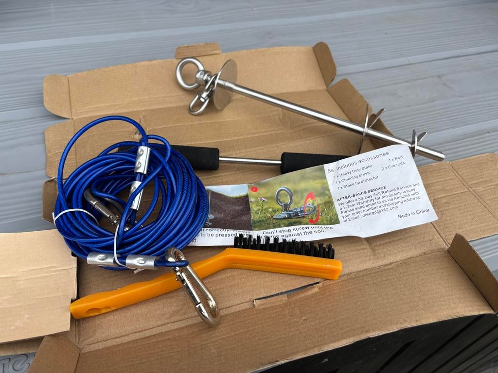 Hondenkabel met Aanlegspiraal, Ophalen of Verzenden, Nieuw