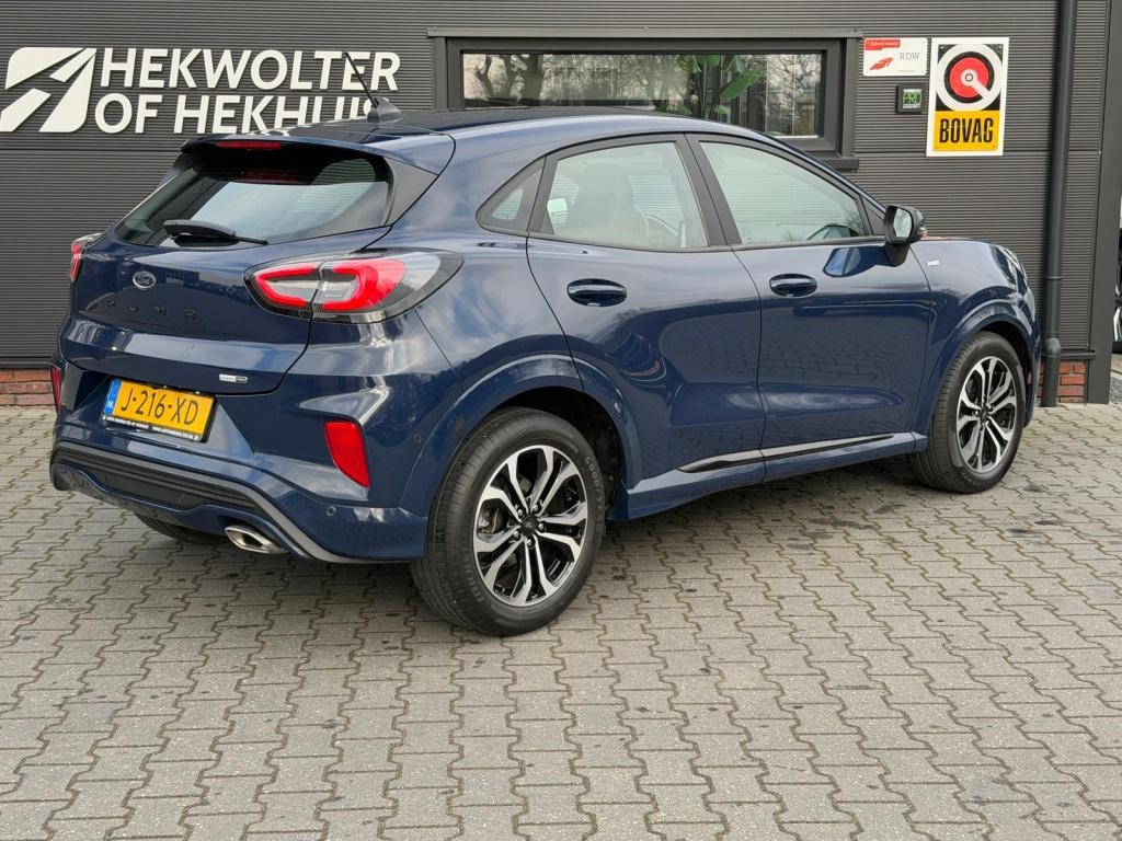 Ford Puma 1.0 EcoBoost Hybrid ST-Line | Carplay | Camera | D, Keurmerk '100% Onderhouden', Stof, Blauw, 23 km/l